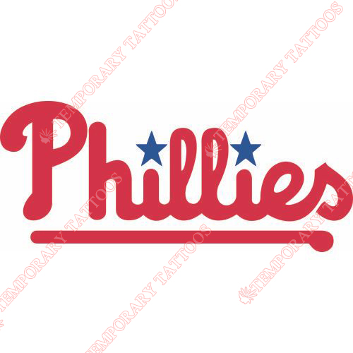 Philadelphia Phillies Customize Temporary Tattoos Stickers NO.1822